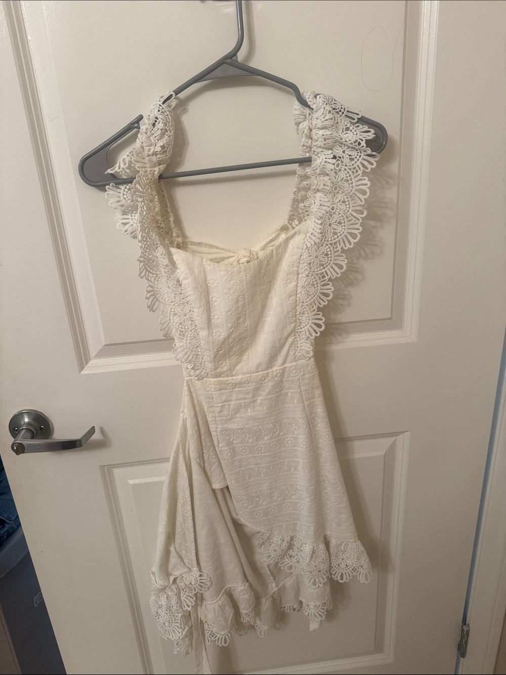 Hello Molly Cream Lace Mini Dress